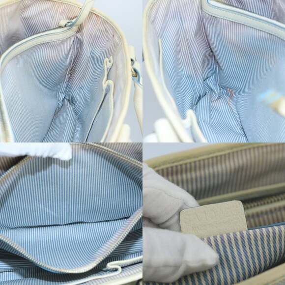 CELINE C Macadam Canvas Hand Bag Light Blue - Picture 12 of 13